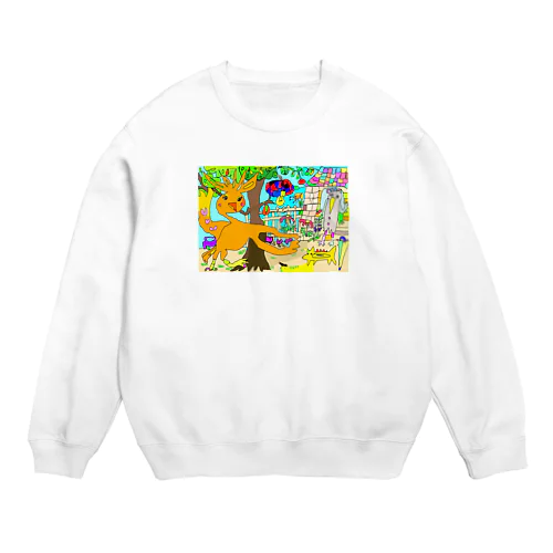 お出かけ Crew Neck Sweatshirt