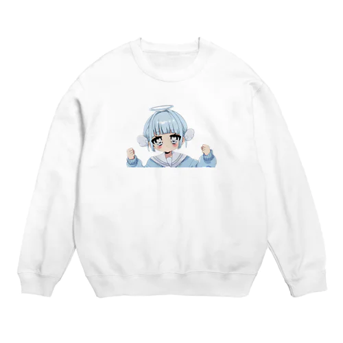 もずくくん Crew Neck Sweatshirt