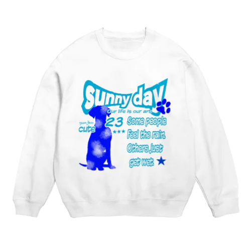 青空ワンちゃん Crew Neck Sweatshirt