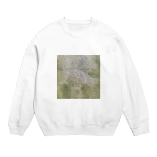 紫陽花　油絵 Crew Neck Sweatshirt