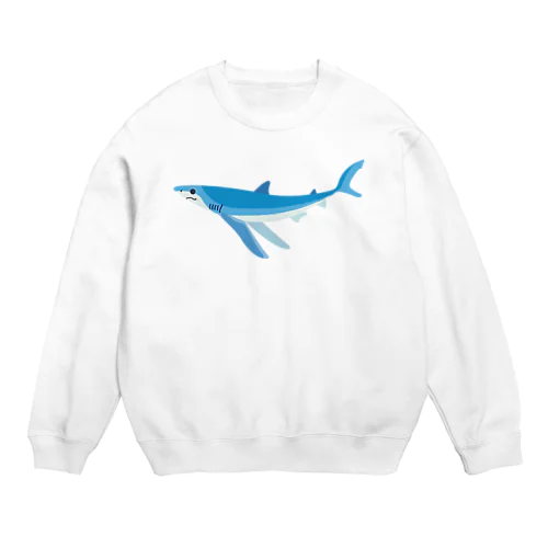 シンプルなヨシキリザメ Crew Neck Sweatshirt