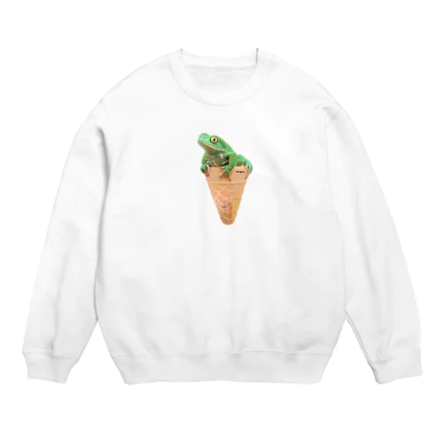 かえるアイス Crew Neck Sweatshirt