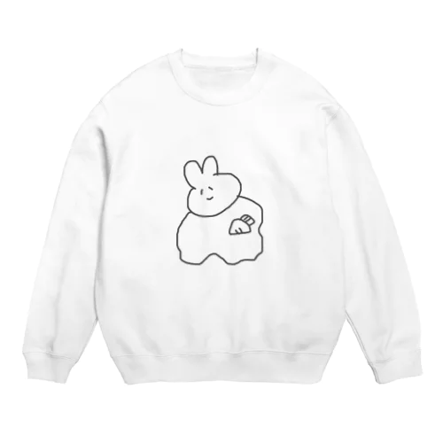 メタボうさぎちゃん Crew Neck Sweatshirt