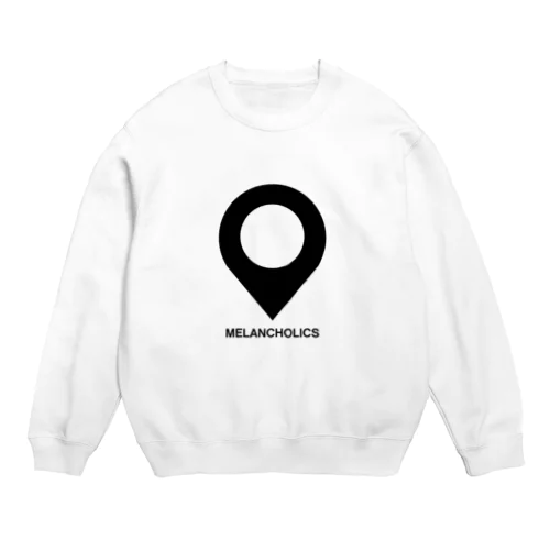 目的地ピンのデザイン 色違い Crew Neck Sweatshirt