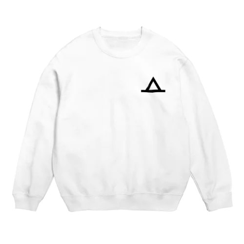 三角形ロゴ Crew Neck Sweatshirt