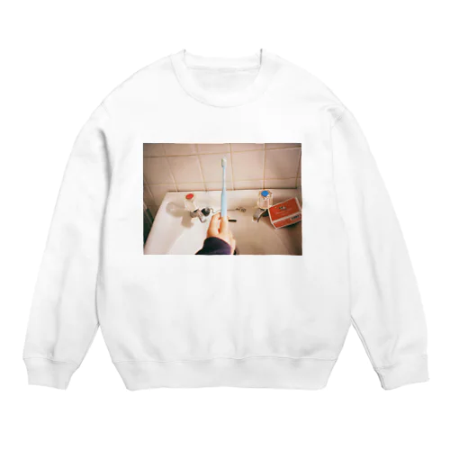 これさえ着てれば歯磨き忘れん Crew Neck Sweatshirt