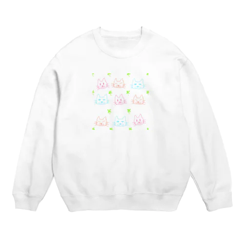 にゃーにゃにゃにゃー Crew Neck Sweatshirt