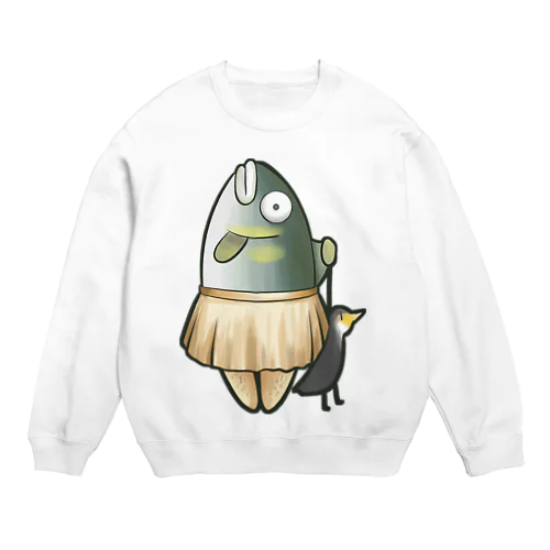 あゆしんミニ【鮎神】 Crew Neck Sweatshirt