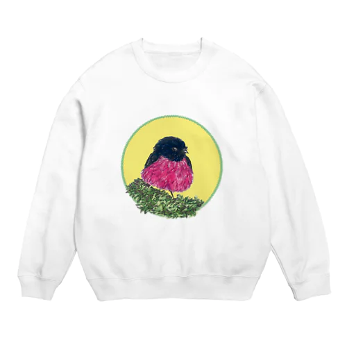 スズメ (Pink Robin) Crew Neck Sweatshirt