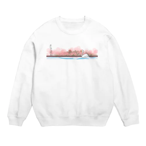 MITO ~千波湖と白鳥~ Crew Neck Sweatshirt