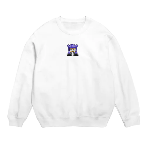 ドット絵カンフー少女 Crew Neck Sweatshirt