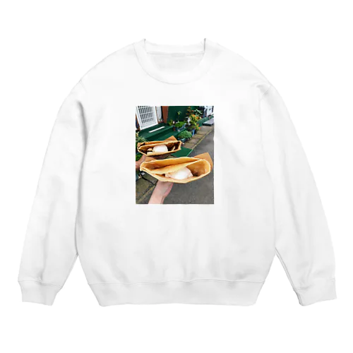 恋人のクレープ Crew Neck Sweatshirt