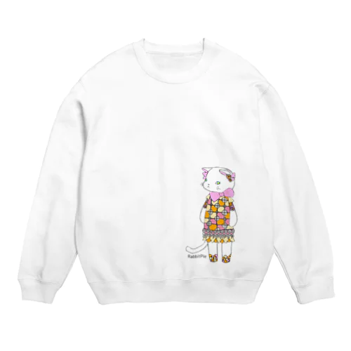 モダンﾈｺﾁｬﾝ Crew Neck Sweatshirt