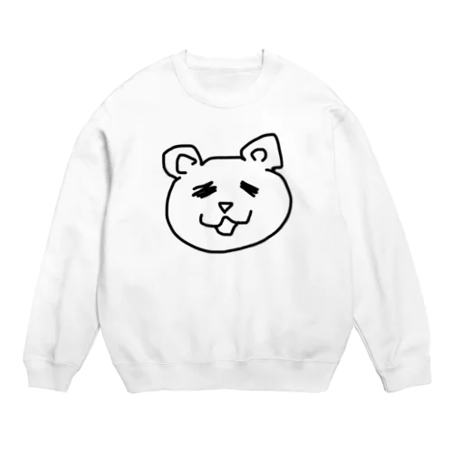 5才児が描いたくまさん Crew Neck Sweatshirt