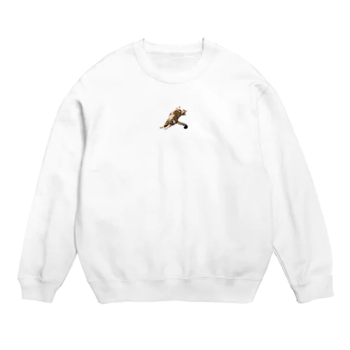 らんちゃん  おっぴろげポーズver. Crew Neck Sweatshirt