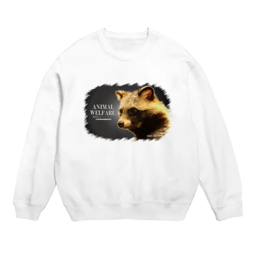 ANIMAL WELFARE　たぬき Crew Neck Sweatshirt