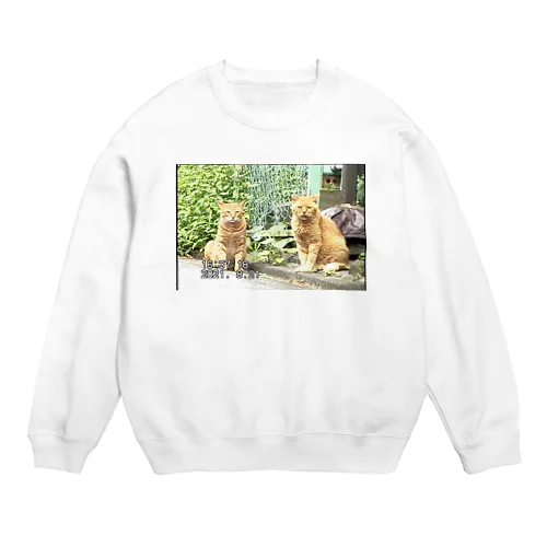 miniDVテープ「二匹の猫」 Crew Neck Sweatshirt