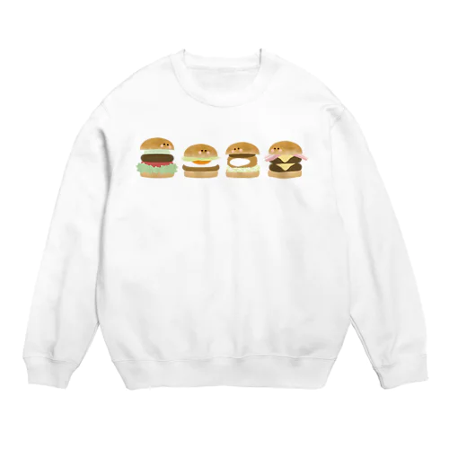 なかよしバーガーちゃん Crew Neck Sweatshirt