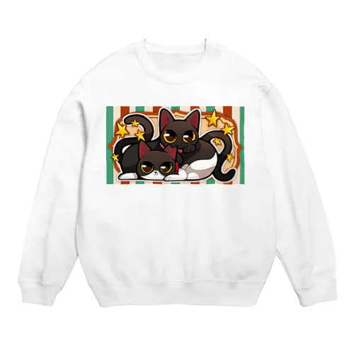 あしたのひまわり【２匹は仲良しこよし】 Crew Neck Sweatshirt