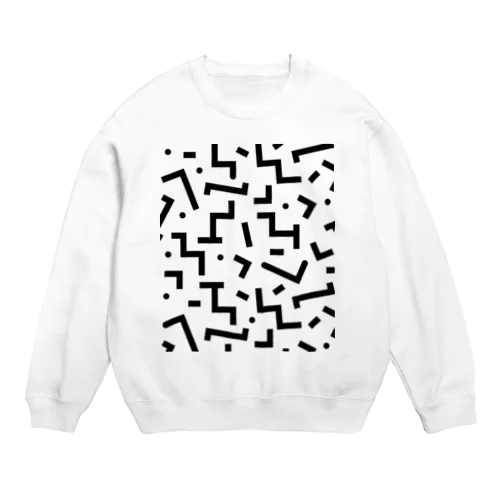 シンプルなジグザク模様 Crew Neck Sweatshirt