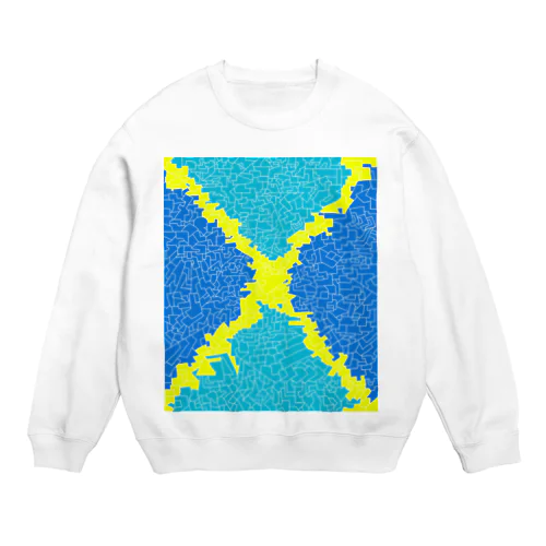 ヒビ(バツ) Crew Neck Sweatshirt