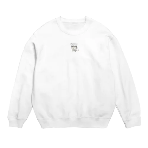 背中乗り犬 Crew Neck Sweatshirt