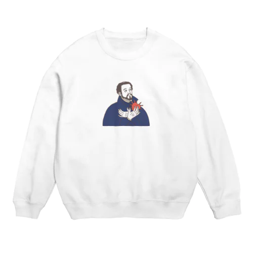 ザビエルくん。 Crew Neck Sweatshirt