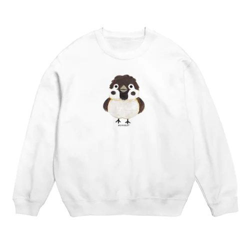 スズメがちゅん_M Crew Neck Sweatshirt