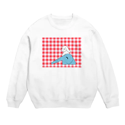 すべり台   ウサたん Crew Neck Sweatshirt