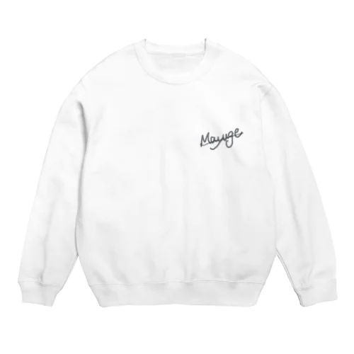 まゆげ王子 ロゴ Crew Neck Sweatshirt