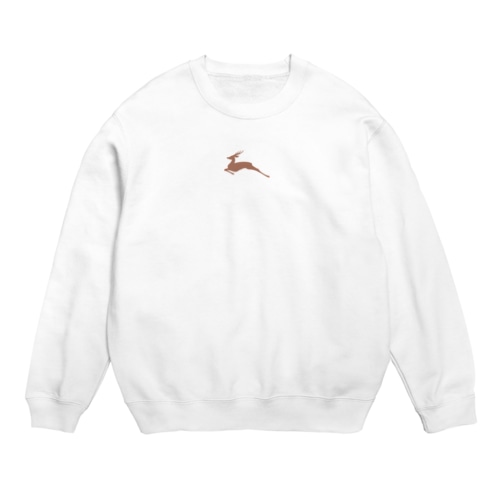 鹿のマーク Crew Neck Sweatshirt