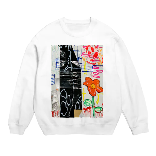 drawing「おはな」 Crew Neck Sweatshirt