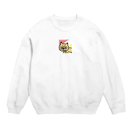 にゃんにゃんだ？これは？ Crew Neck Sweatshirt