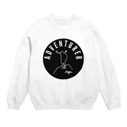 誰もが冒険家グッズ（黒丸ver) Crew Neck Sweatshirt