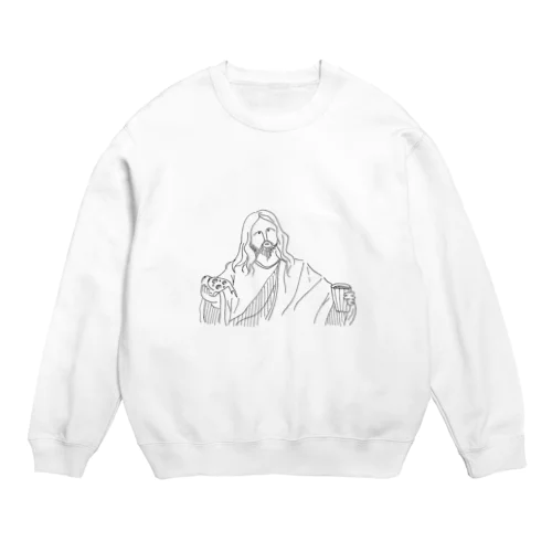 イエスとピッツァと葡萄ジュース Crew Neck Sweatshirt