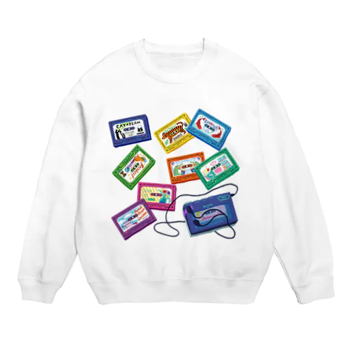 ミッドナイトカセットテープ Crew Neck Sweatshirt