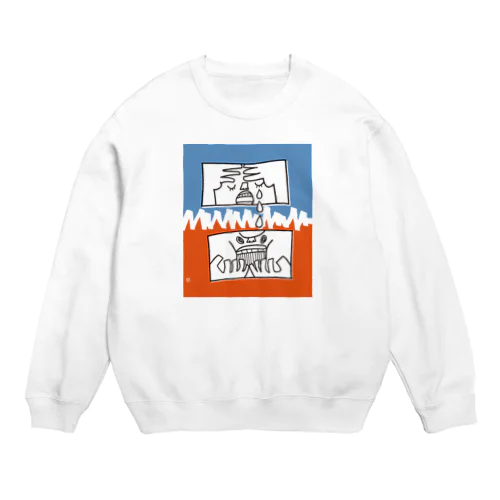 悲しみと怒り Crew Neck Sweatshirt