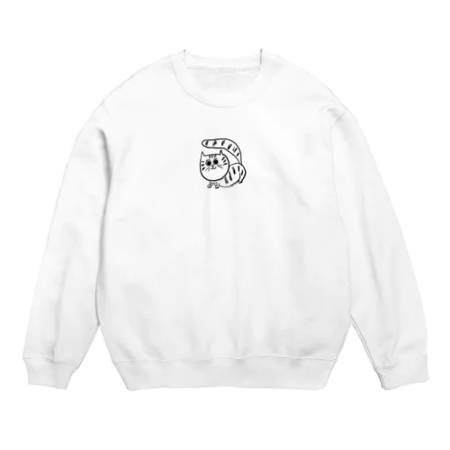 麦わら猫のわかめ Crew Neck Sweatshirt