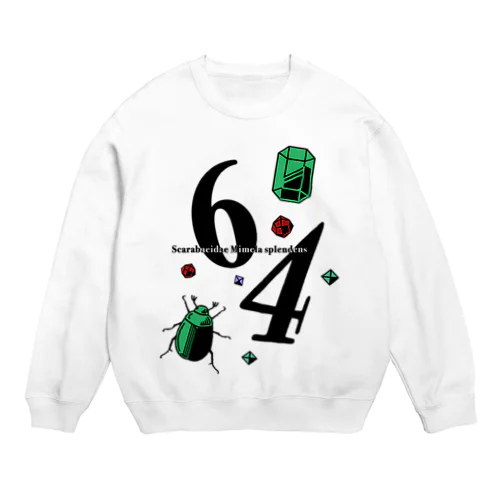 黄金虫 鉱物 Crew Neck Sweatshirt