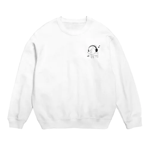 人面犬 NO MUSIC NO DOG Crew Neck Sweatshirt