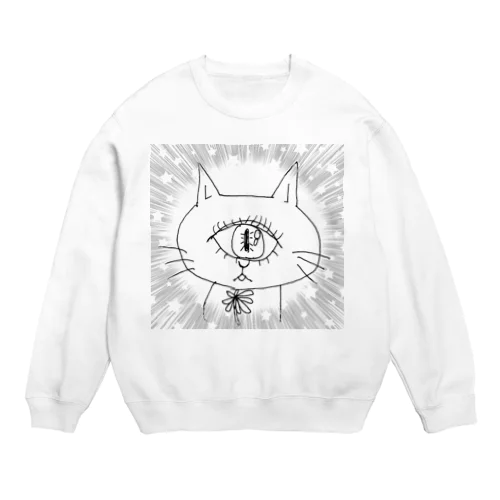 ひとひとねこ Crew Neck Sweatshirt