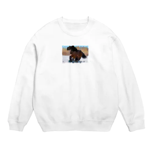 ウマ息子モザイクシリーズ1 Crew Neck Sweatshirt