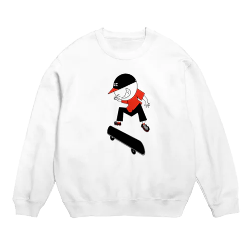 🛹🚹 スケボーイ 【大】 Crew Neck Sweatshirt