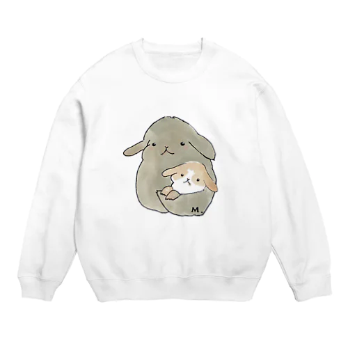 ムムと毛玉ちゃん Crew Neck Sweatshirt