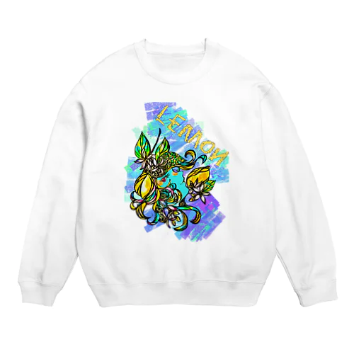 檸檬と少女1 Crew Neck Sweatshirt