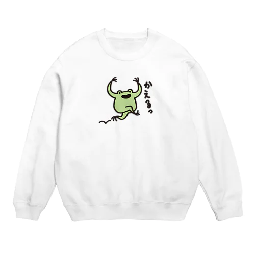 かえるゲコゲコ Crew Neck Sweatshirt