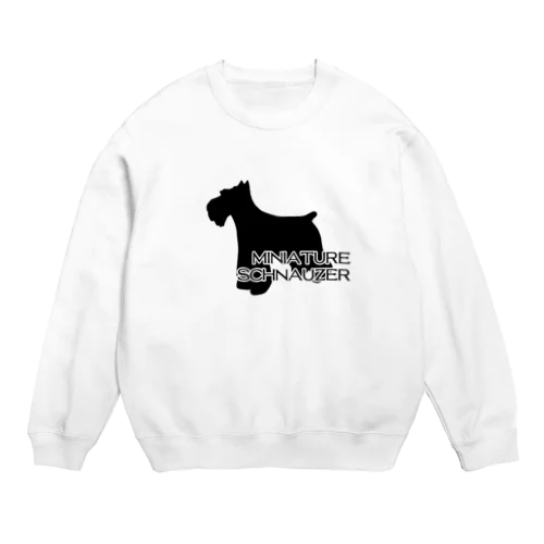 ミニチュアシュナウザー Crew Neck Sweatshirt