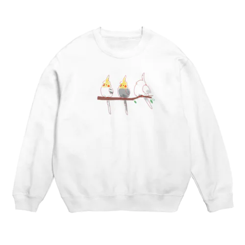 オカメインコよくばりセット Crew Neck Sweatshirt