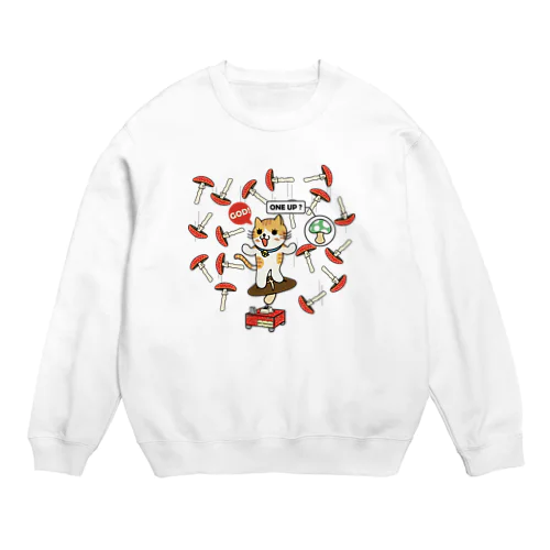 キノコ神（ベニテングダケ） Crew Neck Sweatshirt