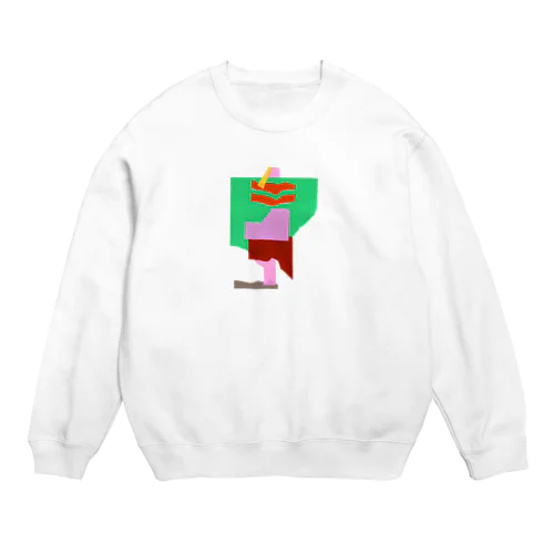 セーター着たおんな Crew Neck Sweatshirt